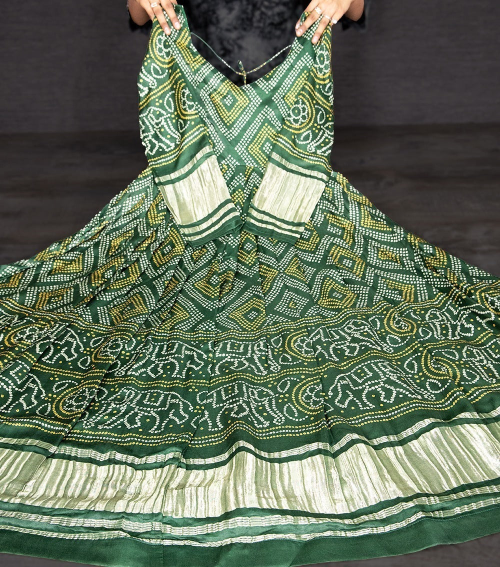 Bandhej Print Gown Anant Tex Exports Private Limited