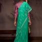 Kimora Radha Soft Brasso With Organza Saree Anant Tex Exports Private Limited