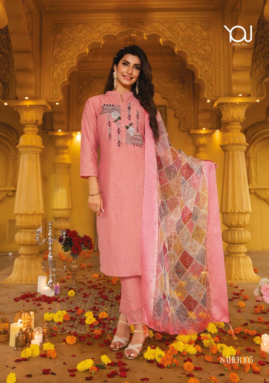 Wanna Saher Fancy Viscose Kurti With Pant & Digital Dupatta Collection Anant Tex Exports Private Limited