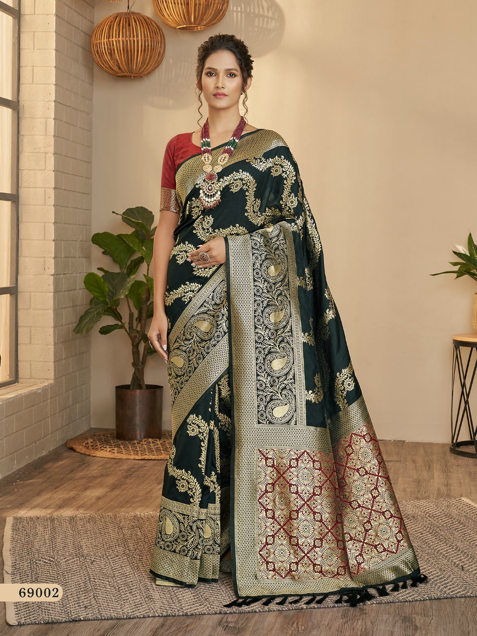 RajPath Maharani Soft silk with Leheriya Zari Weaving Saree Anant Tex Exports Private Limited