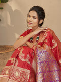 RajPath Maharani Soft silk with Leheriya Zari Weaving Saree Anant Tex Exports Private Limited