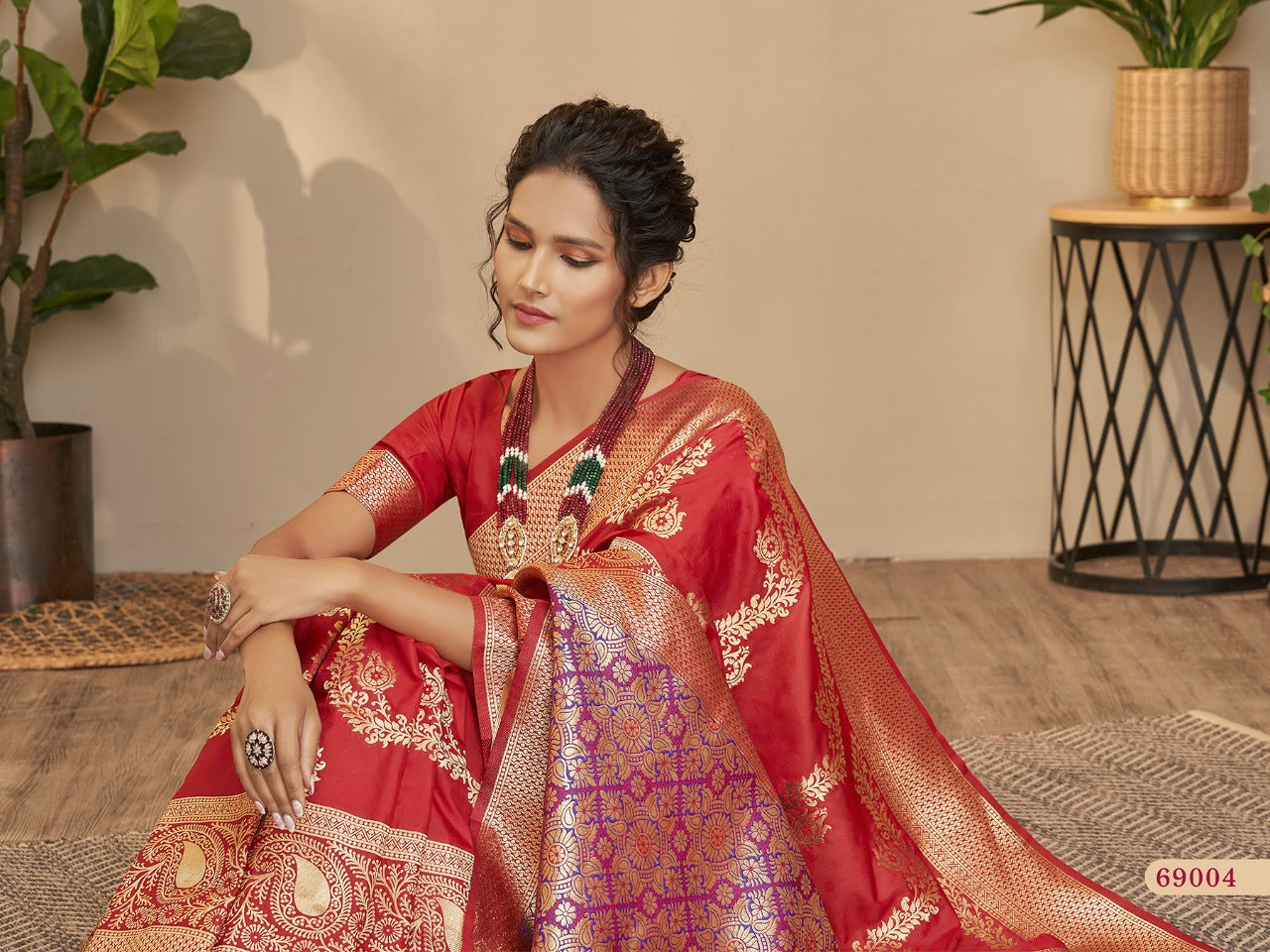 RajPath Maharani Soft silk with Leheriya Zari Weaving Saree Anant Tex Exports Private Limited