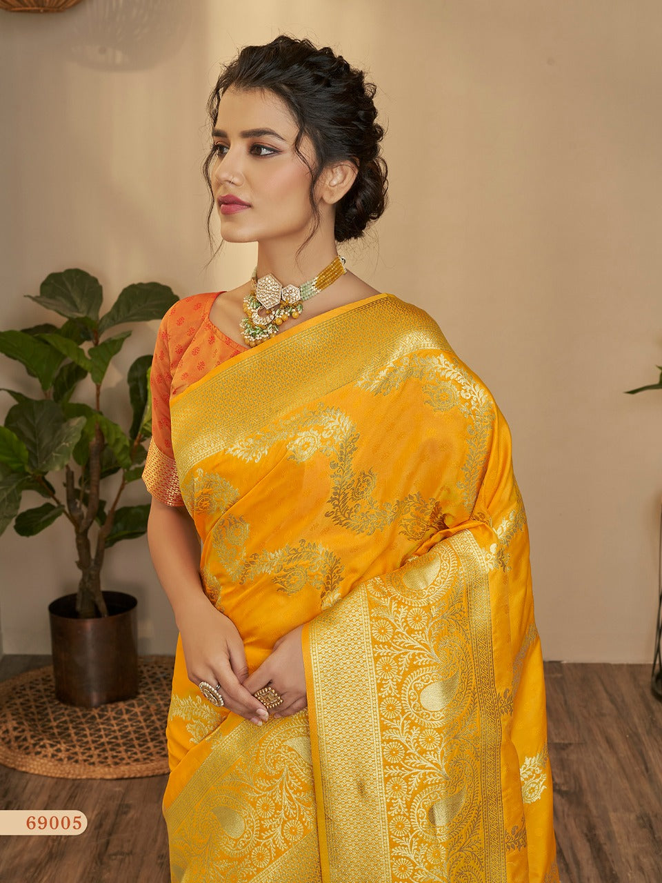 RajPath Maharani Soft silk with Leheriya Zari Weaving Saree Anant Tex Exports Private Limited