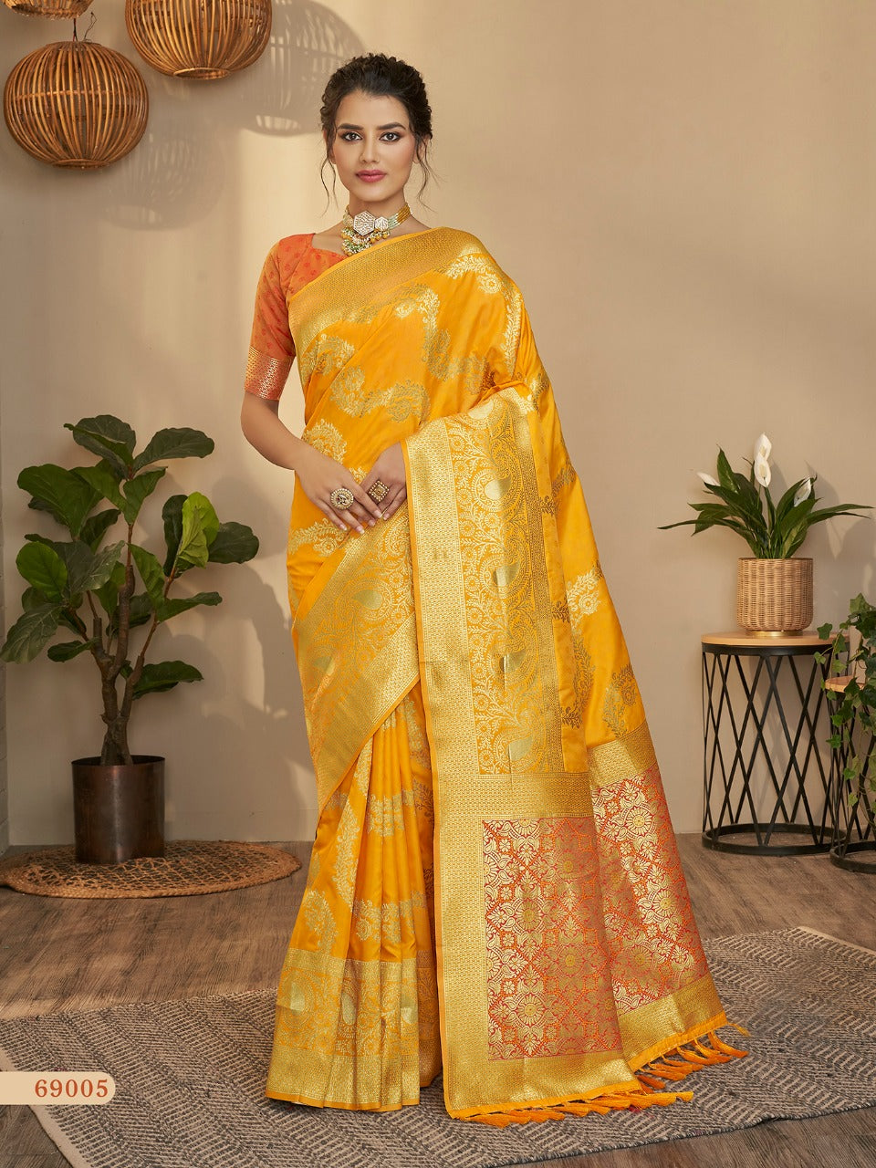 RajPath Maharani Soft silk with Leheriya Zari Weaving Saree Anant Tex Exports Private Limited