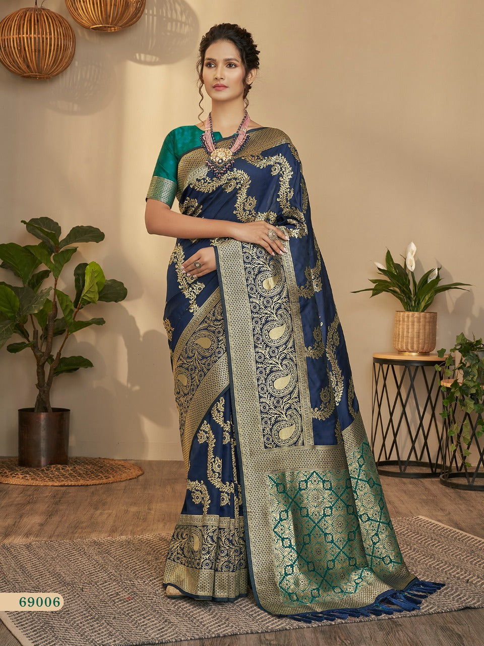 RajPath Maharani Soft silk with Leheriya Zari Weaving Saree Anant Tex Exports Private Limited