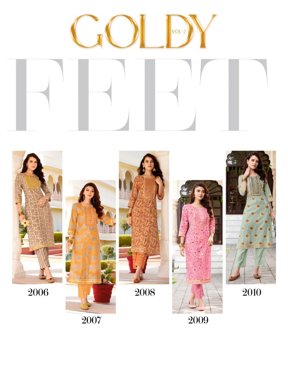 DIYA GOLDY VOL-2 CHANDERI FOIL PRINT SUIT Anant Tex Exports Private Limited