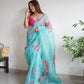 Aisha Organza Digital Print Saree Anant Tex Exports Private Limited