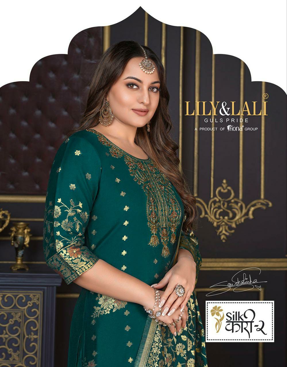Lily And Lali Silk Kari 2 Exclusive Wear Kurti Pant With Dupatta Collection Anant Tex Exports Private Limited