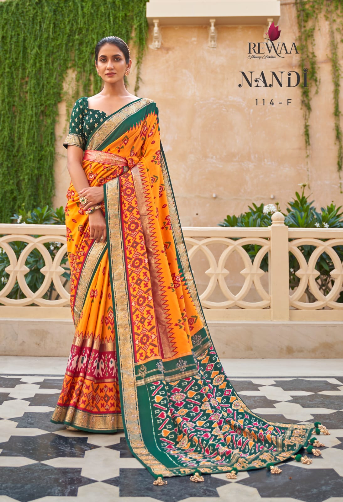 Rewaa Nandi Soft Patola Silk Saree Anant Tex Exports Private Limited