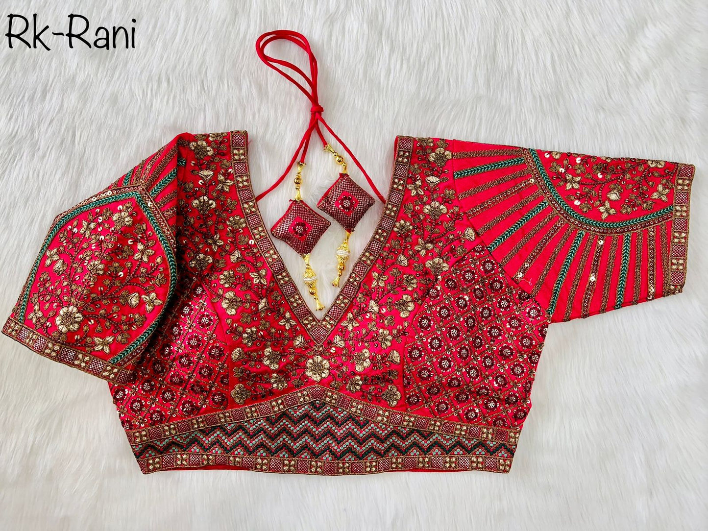 Copper Jari Heavy Embroidery Work Blouse Anant Tex Exports Private Limited