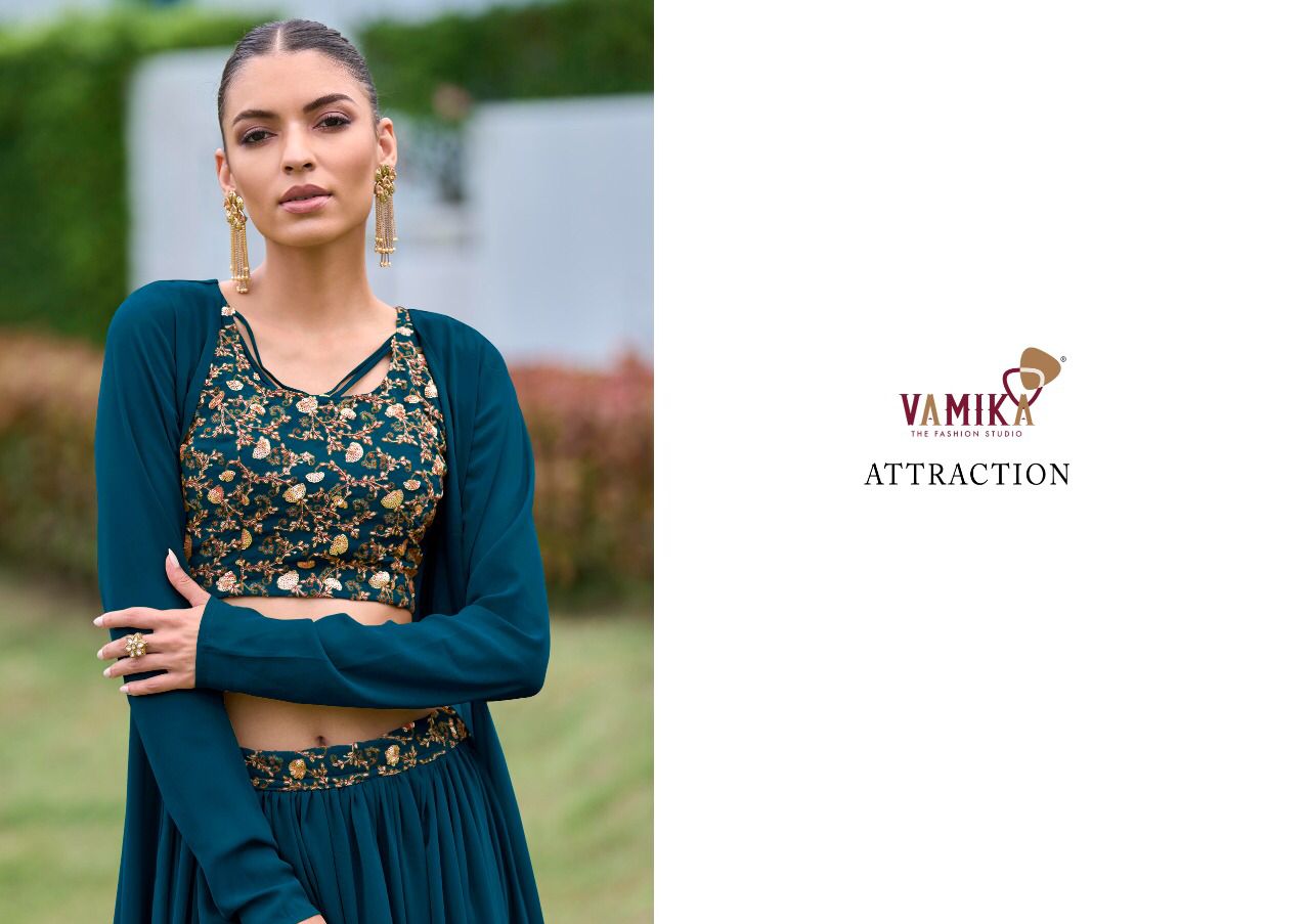 VAMIKA ATTRACTION NEW RANGE OF LEHNGA CHOLI WITH KOTI COLLECTION Anant Tex Exports Private Limited