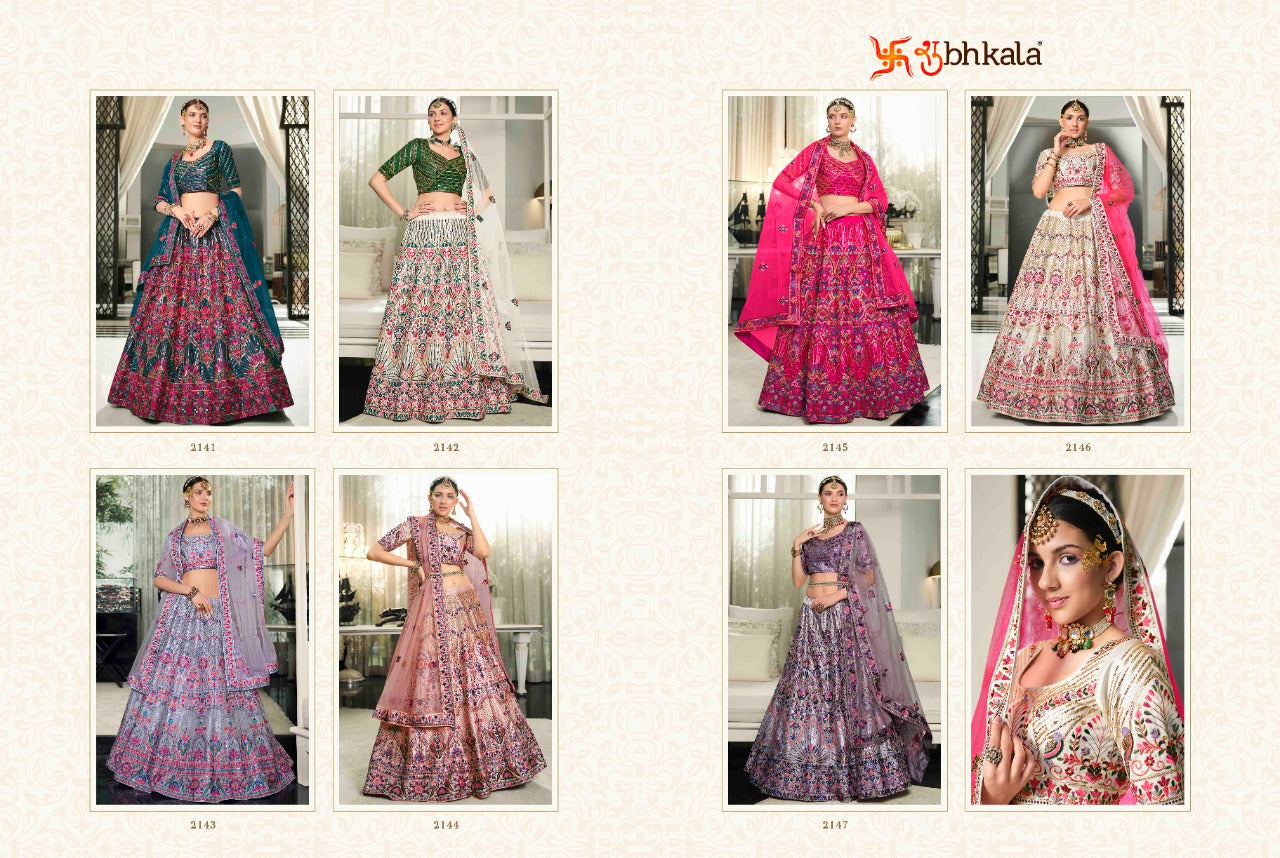 SHUBHKALA GULDASTA VOL 13 SILK LEHENGA CHOLI Anant Tex Exports Private Limited