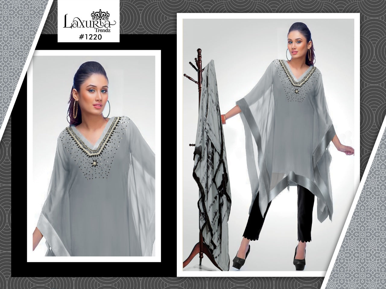 Laxuria Kaftan HandWork Shirt With Pant Anant Tex Exports Private Limited