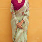 Kimora Saree Pariza Flower Print Party Wear Silk Saree Anant Tex Exports Private Limited