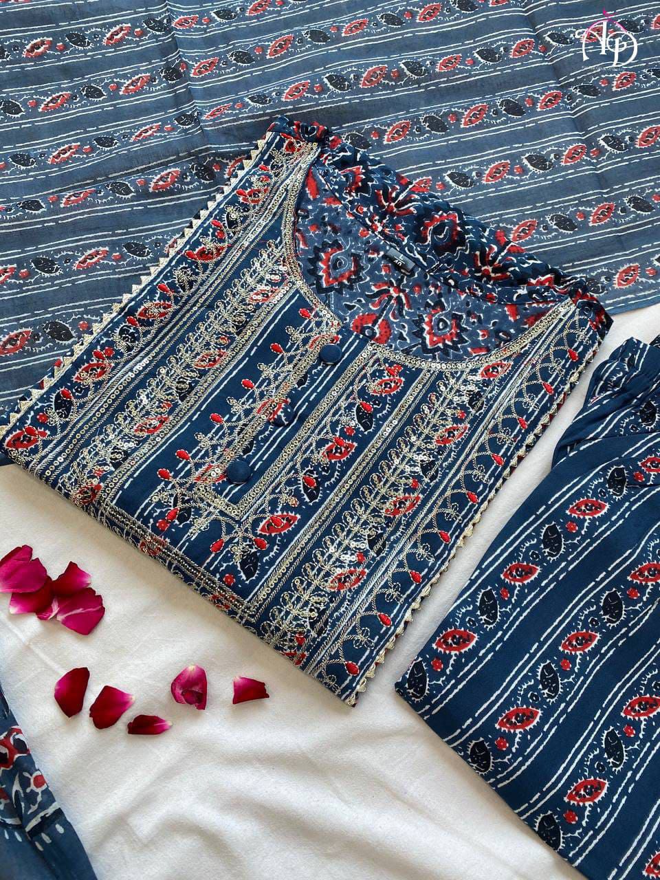 Mill Print Design work Full Kurti Set Anant Tex Exports Private Limited