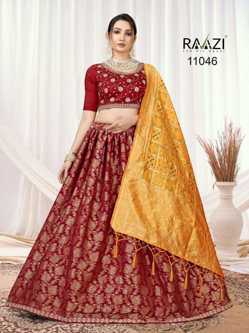 RAAZI 11045 TO 11058 SILK SERIES LEHENGA Anant Tex Exports Private Limited