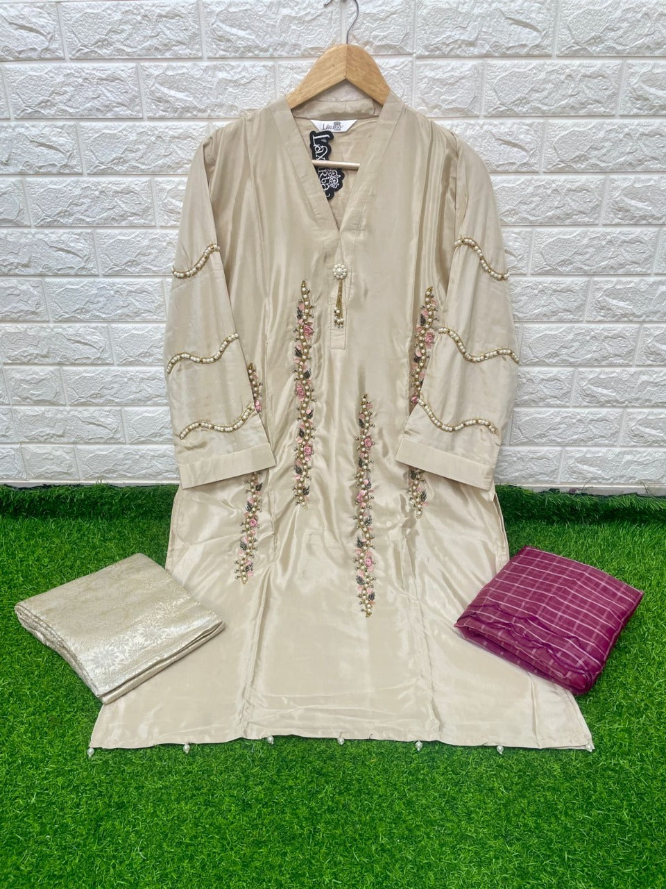 Handwork Kurti With Pant & Fancy Organza Dupatta Anant Tex Exports Private Limited