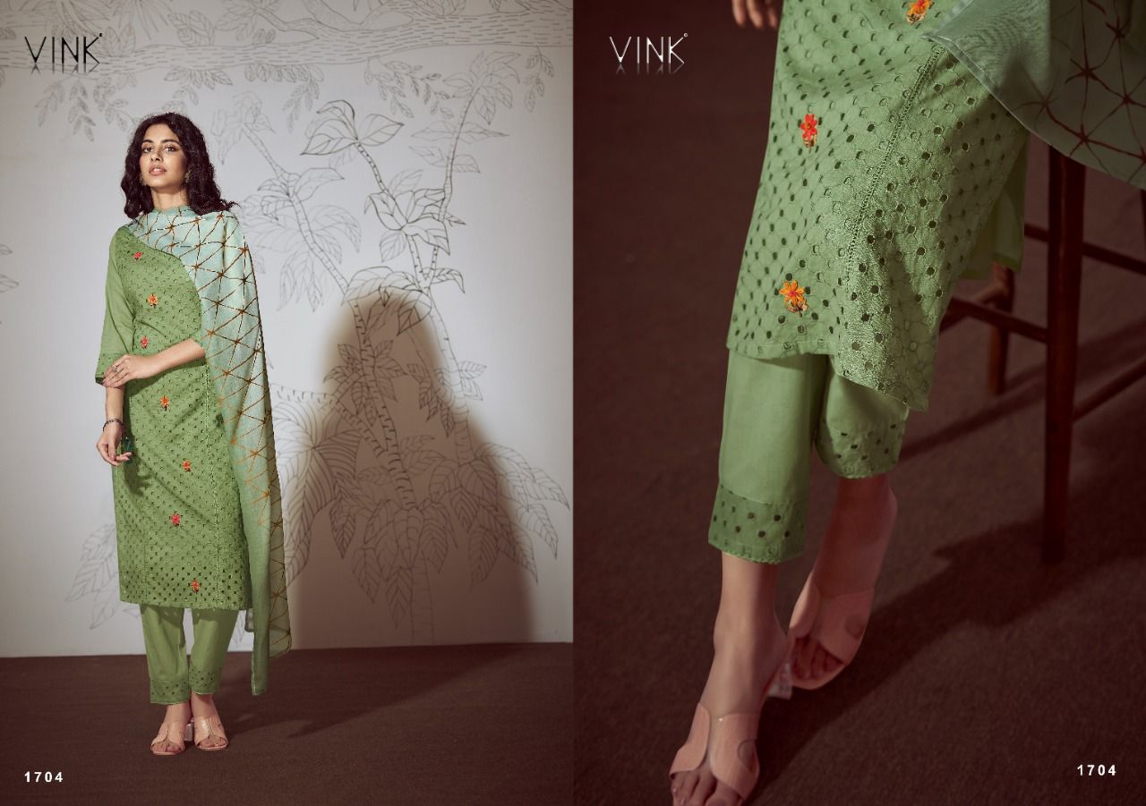 Vink Chikankari Vol-3 Pure Cotton Ready Made Suits Anant Tex Exports Private Limited