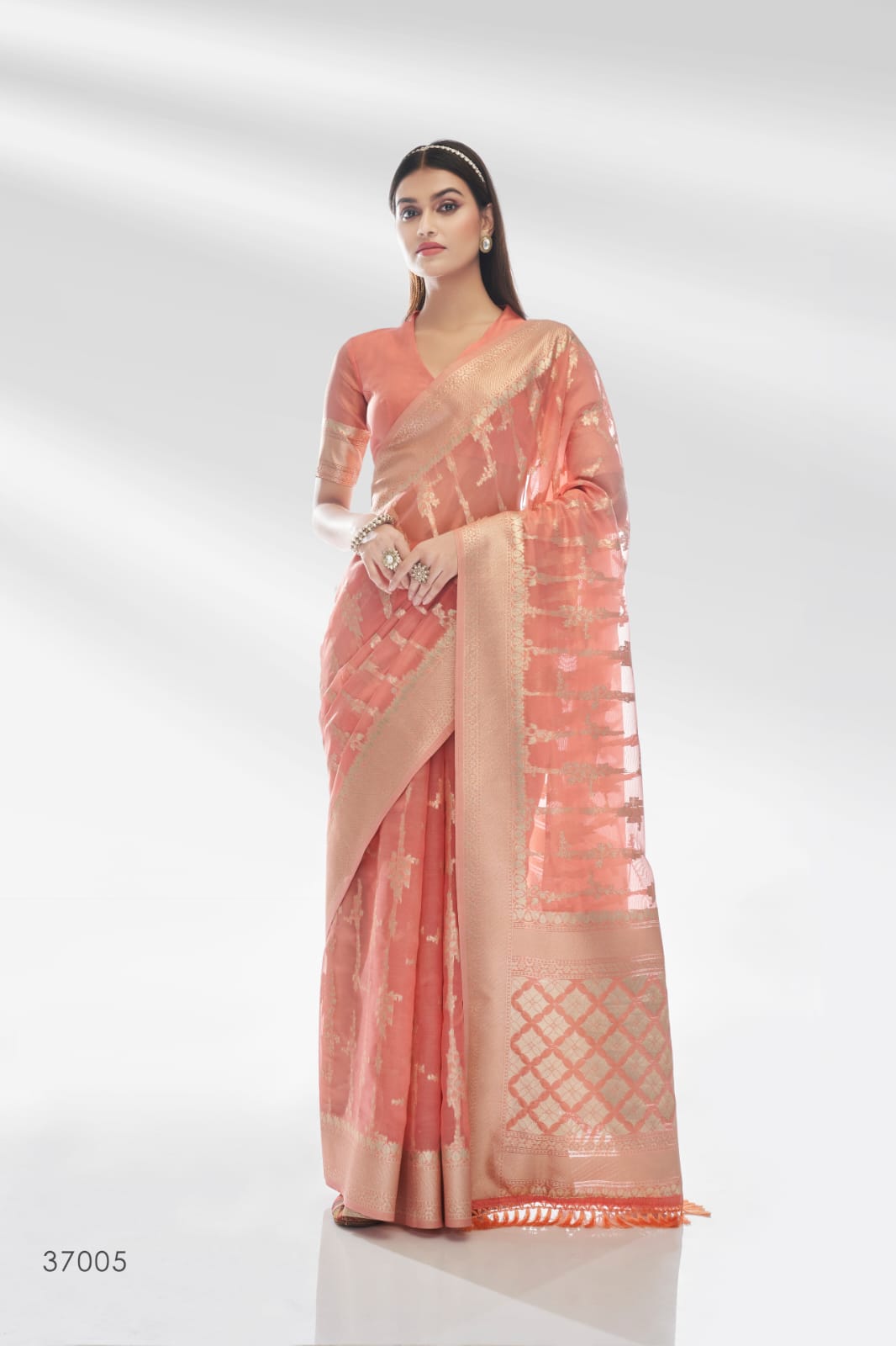 RajPath Abudhai Pure Organza with an amazing Shiny Banarasi Zari Saree Anant Tex Exports Private Limited