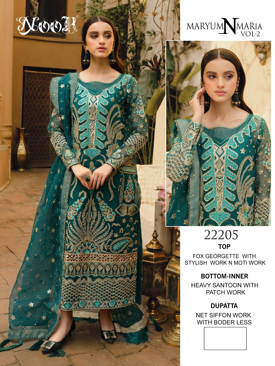 NOOR MARYUM N MARIA VOL 2 GEORGETTE SALWAR SUITS Anant Tex Exports Private Limited