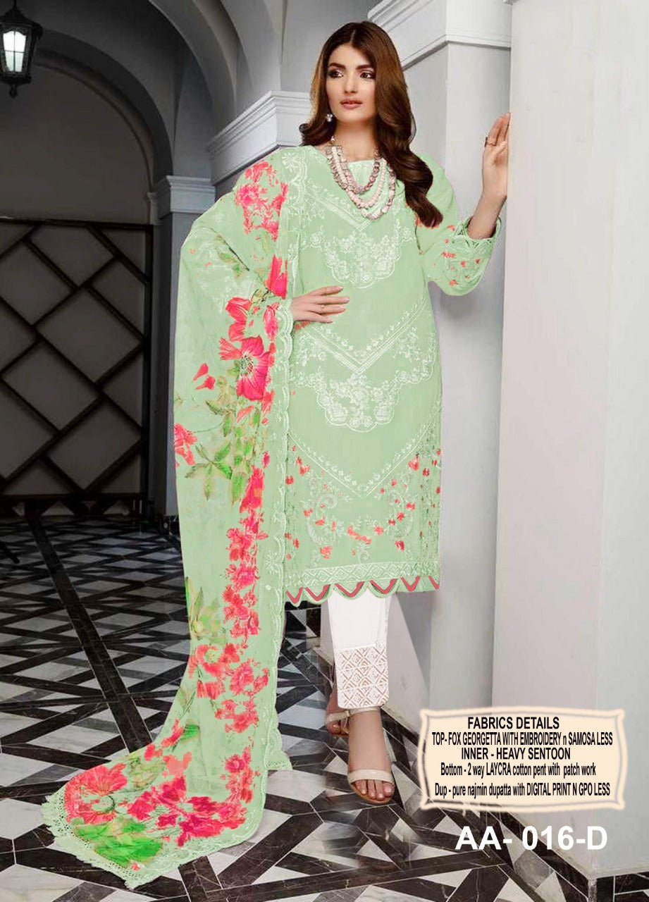 Heavy Georgette With Heavy Embroidery Suit