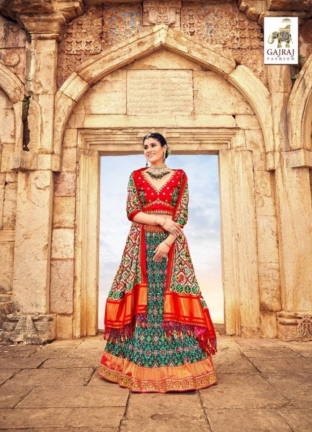 Gaji 8000 Series Smooth Silk With Patola Style Lehenga Anant Tex Exports Private Limited