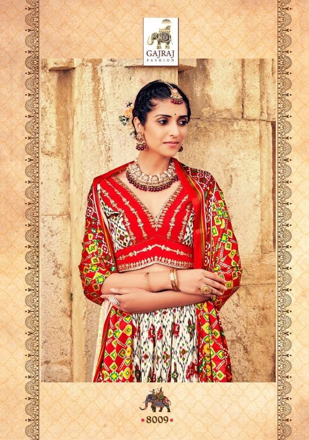 Gaji 8000 Series Smooth Silk With Patola Style Lehenga Anant Tex Exports Private Limited