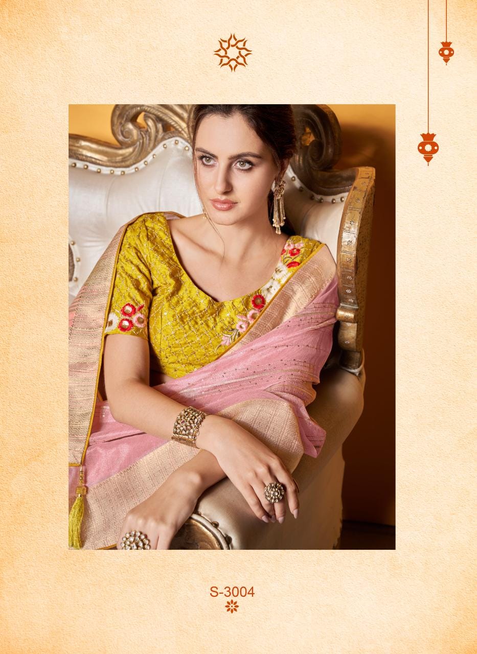 Sumitrasachi Mannat Tissue Traditional Wear Designer Saree Anant Tex Exports Private Limited