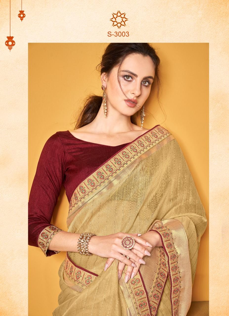 Sumitrasachi Mannat Tissue Traditional Wear Designer Saree Anant Tex Exports Private Limited