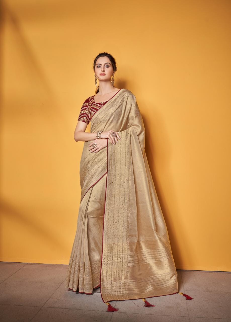 Sumitrasachi Mannat Tissue Traditional Wear Designer Saree Anant Tex Exports Private Limited