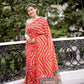 LEHERIYA SAREE WITH KALAMKARI PEACOCK PALLU Anant Tex Exports Private Limited