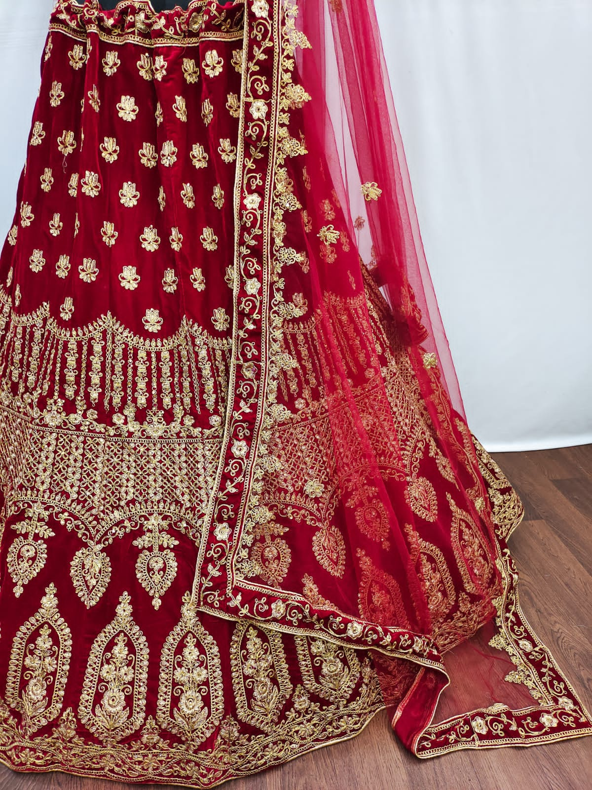 Micro 9000 Velvet Bridal Lehenga Anant Tex Exports Private Limited