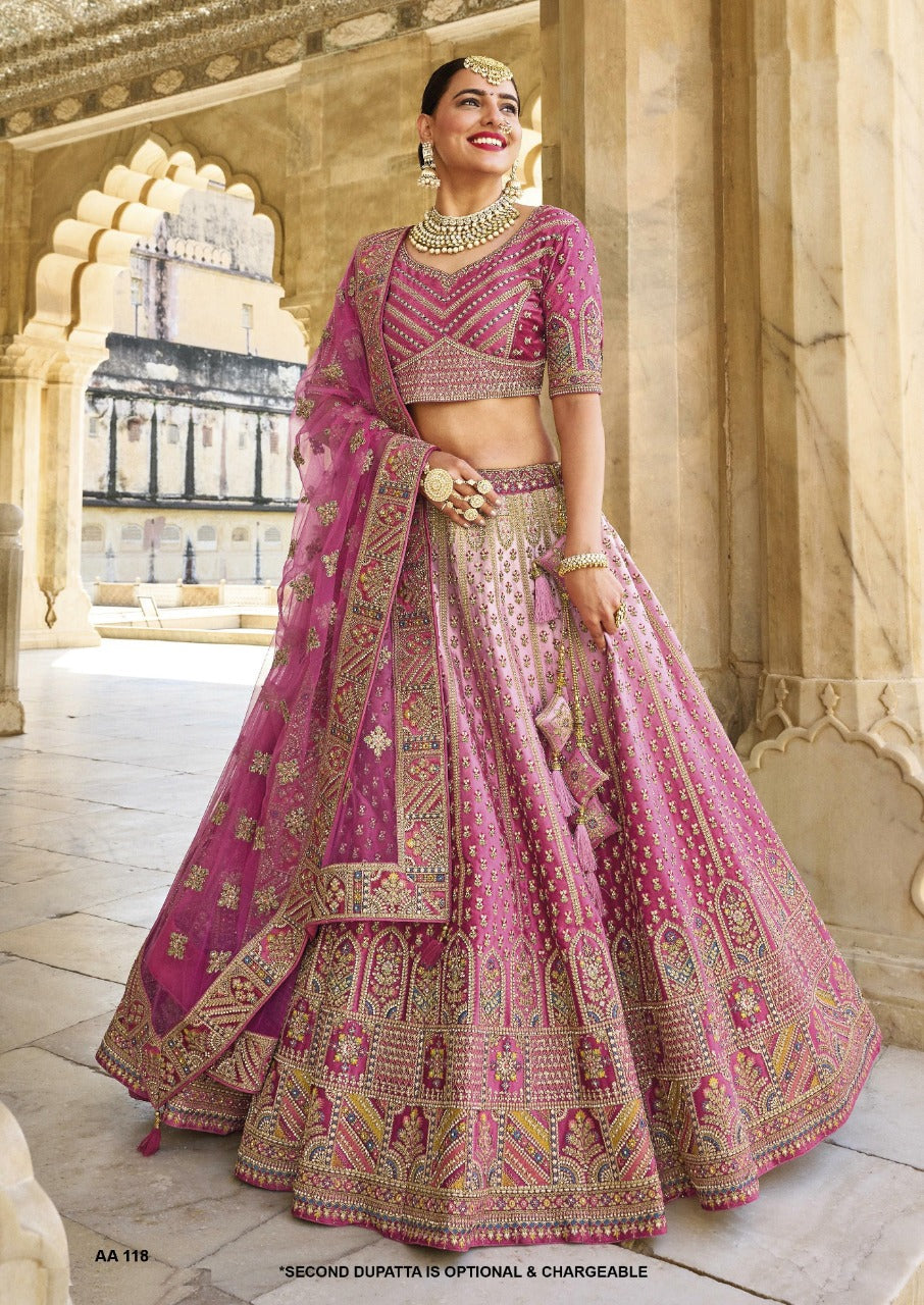 BRIDAL LEHENGA CHOLI COLLECTION D.NO -AA-118 Anant Tex Exports Private Limited