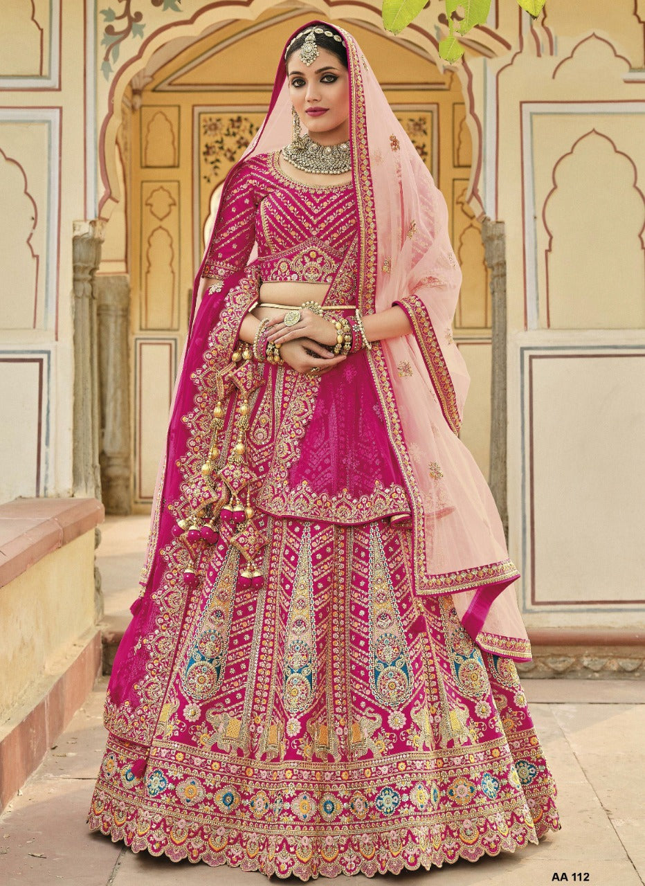 BRIDAL LEHENGA CHOLI COLLECTION D.NO -AA-112 Anant Tex Exports Private Limited