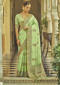 JENNA SOFT LINEN FESTIVE WEAR SAREE Anant Tex Exports Private Limited