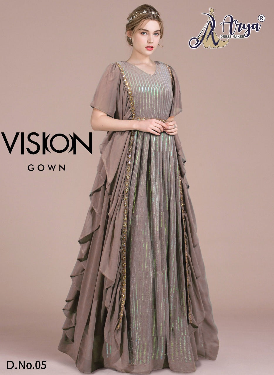 VISION DESIGNER GEORGETTE GOWN Anant Tex Exports Private Limited