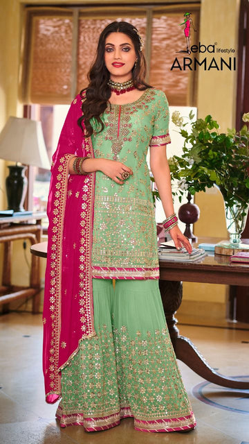 EBA ARMANI FAUX GEORGETTE SALWAR SUIT Anant Tex Exports Private Limited