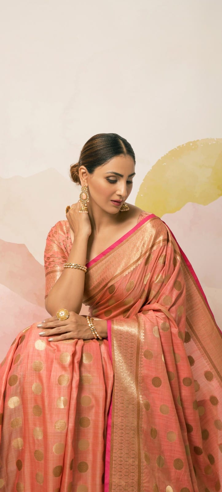 Aviana Soft Ghichaa Silk Saree Anant Tex Exports Private Limited