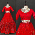 Party Wear Red Colour Lehenga Choli Anant Tex Exports Private Limited