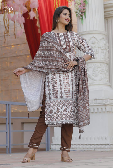 BEUTIFUL BATIQ WITH JAIPURI PRINT MUSLIN KURTI Anant Tex Exports Private Limited