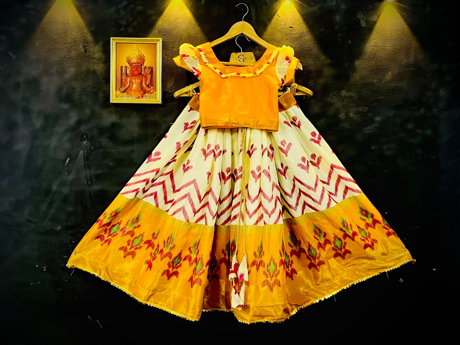 ZIGZAG SLUB DESIGNER KIDS LEHENGA Anant Tex Exports Private Limited