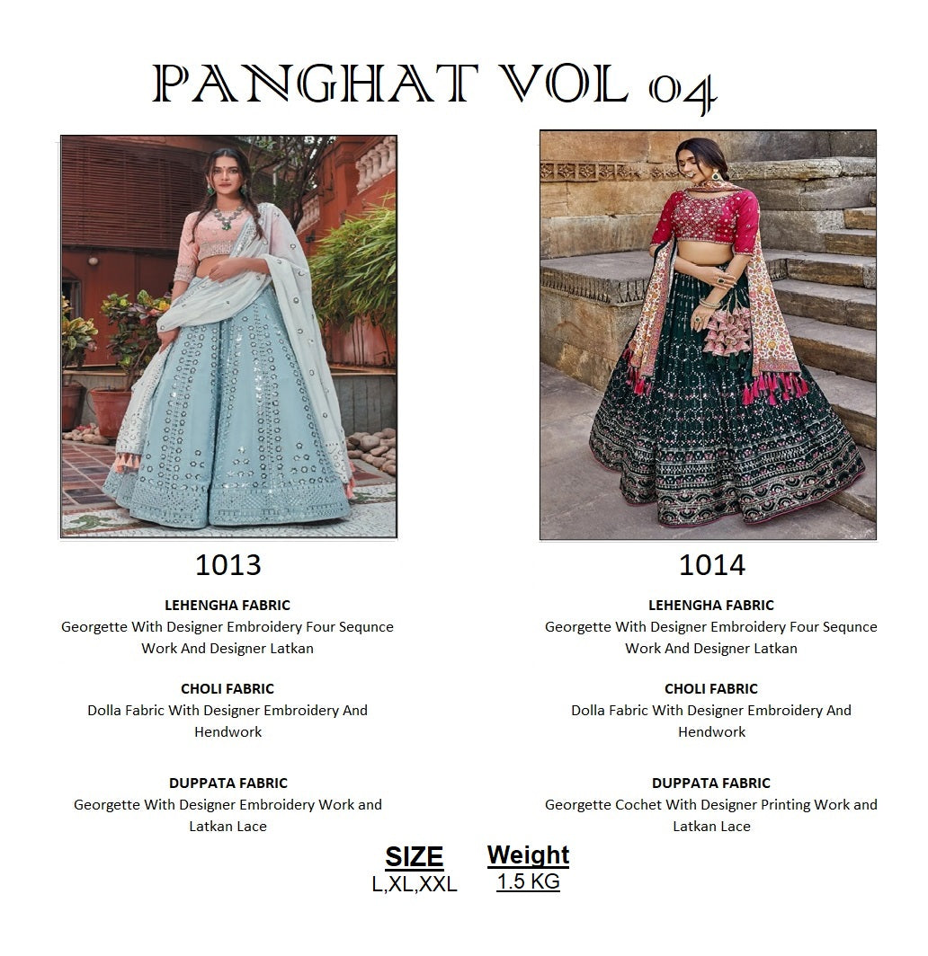 PANGHAT VOL 04 DESIGNER LEHENGA CHOLI Anant Tex Exports Private Limited