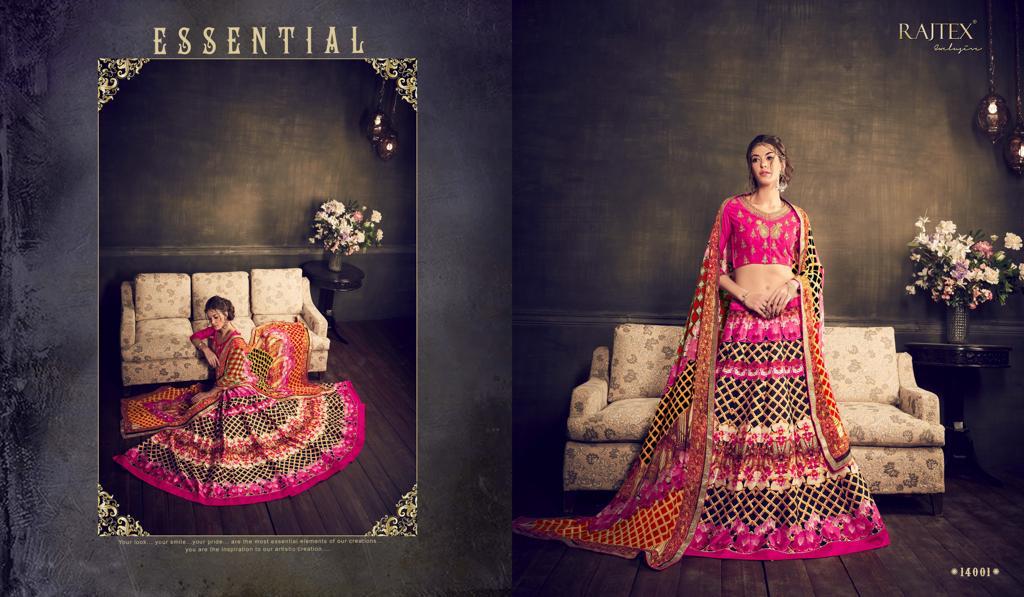 Rajtex 14001 To 14006 Series Fancy Digital Print Lehenga Choli Anant Tex Exports Private Limited