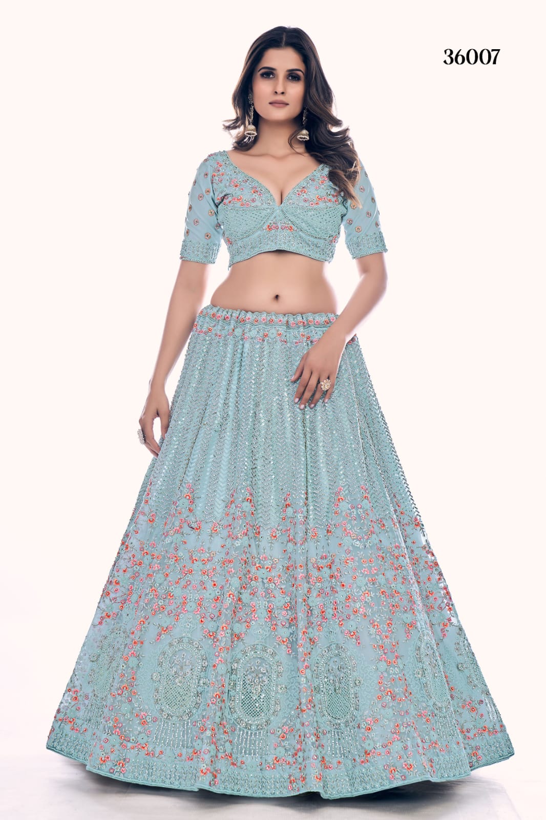 POSHAK VOL 4 DESIGNER LEHENGA D.NO 36007 Anant Tex Exports Private Limited