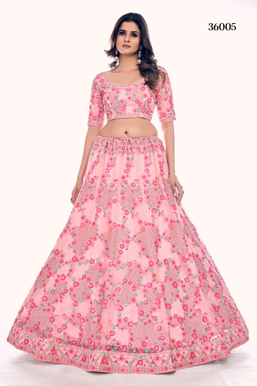 POSHAK VOL 4 DESIGNER LEHENGA D.NO 36005 Anant Tex Exports Private Limited