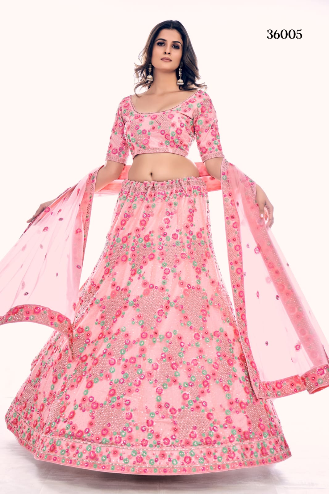 POSHAK VOL 4 DESIGNER LEHENGA D.NO 36005 Anant Tex Exports Private Limited