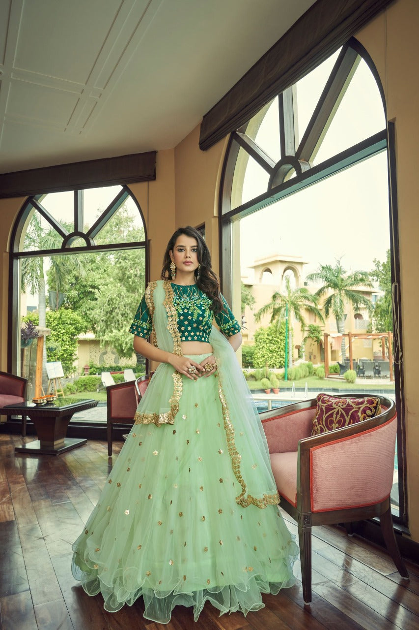 Festive Multicolor Girls Designer Lehenga Choli – Palkhi Fashion
