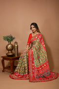 Patola Satin Silk & Digital Print Saree Anant Tex Exports Private Limited