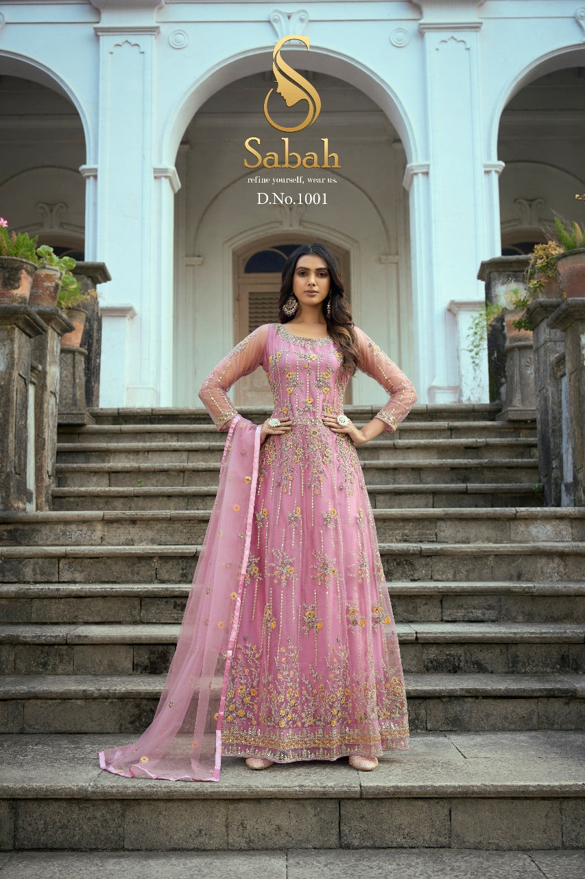 SABAH RUKSAAR DESIGNER LEHENGA SERIES 1001 TO 1004 Anant Tex Exports Private Limited