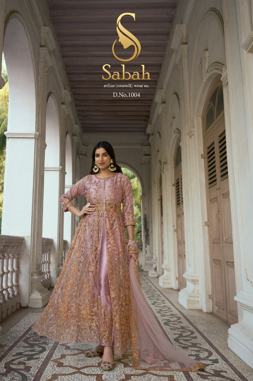 SABAH RUKSAAR DESIGNER LEHENGA SERIES 1001 TO 1004 Anant Tex Exports Private Limited